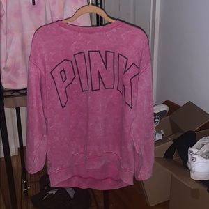 a long sleeve pink and white!